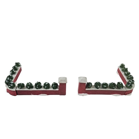 Lemax Dickensvale Porcelain Brick Wall Set of 6 1992 Christmas Village Decor - Picture 4 of 10